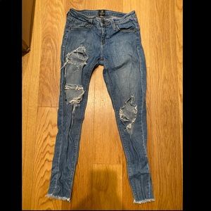 Just Black Extra distressed and ripped jeans!